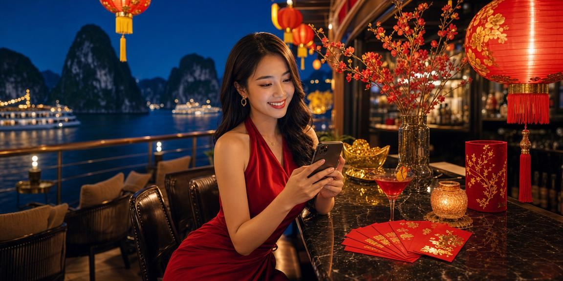Khung cảnh lễ hội đèn lồng tại Hạ Long